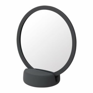 Sivo-čierne stolové kozmetické zrkadlo Blomus