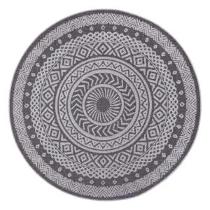 Sivý vonkajší koberec Ragami Round