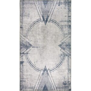 Svetlosivý prateľný koberec 180x120 cm - Vitaus