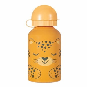 Oranžová detská fľaša na pitie Sass & Belle Leopard