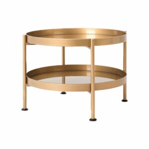 Konferenčný stolík v zlatej farbe Custom Form Hanna