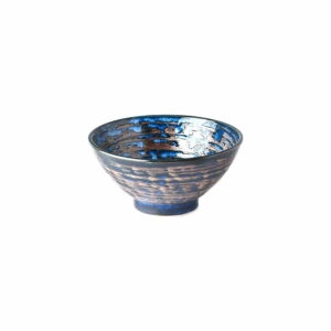 Modrá keramická miska MIJ Copper Swirl