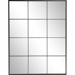 Nástenné zrkadlo s čiernym kovovým rámom Westwing Collection Clarita