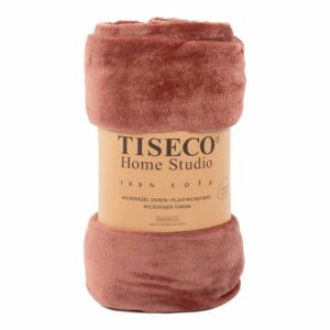 Ružová mikroplyšová deka Tiseco Home Studio
