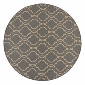 Sivo-béžový okrúhly vonkajší koberec ø 160 cm Milan - Flair Rugs