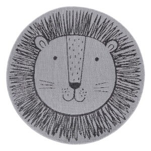 Sivý detský koberec Ragami Lion